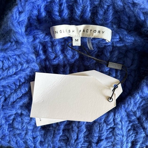 Anthropologie English Factory Chunky Knit Oversized Sweater Vest - Picture 10 of 11